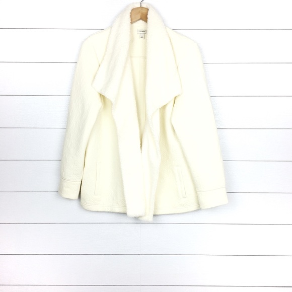 ll bean sherpa lined cardigan